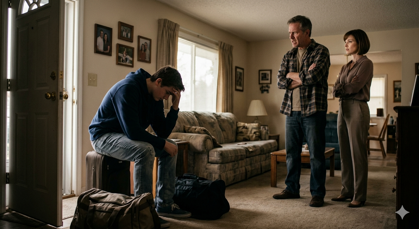 On My 18th Birthday, My Dad Threw Me Out… A Week Later, a Man in a Suit Changed Everything